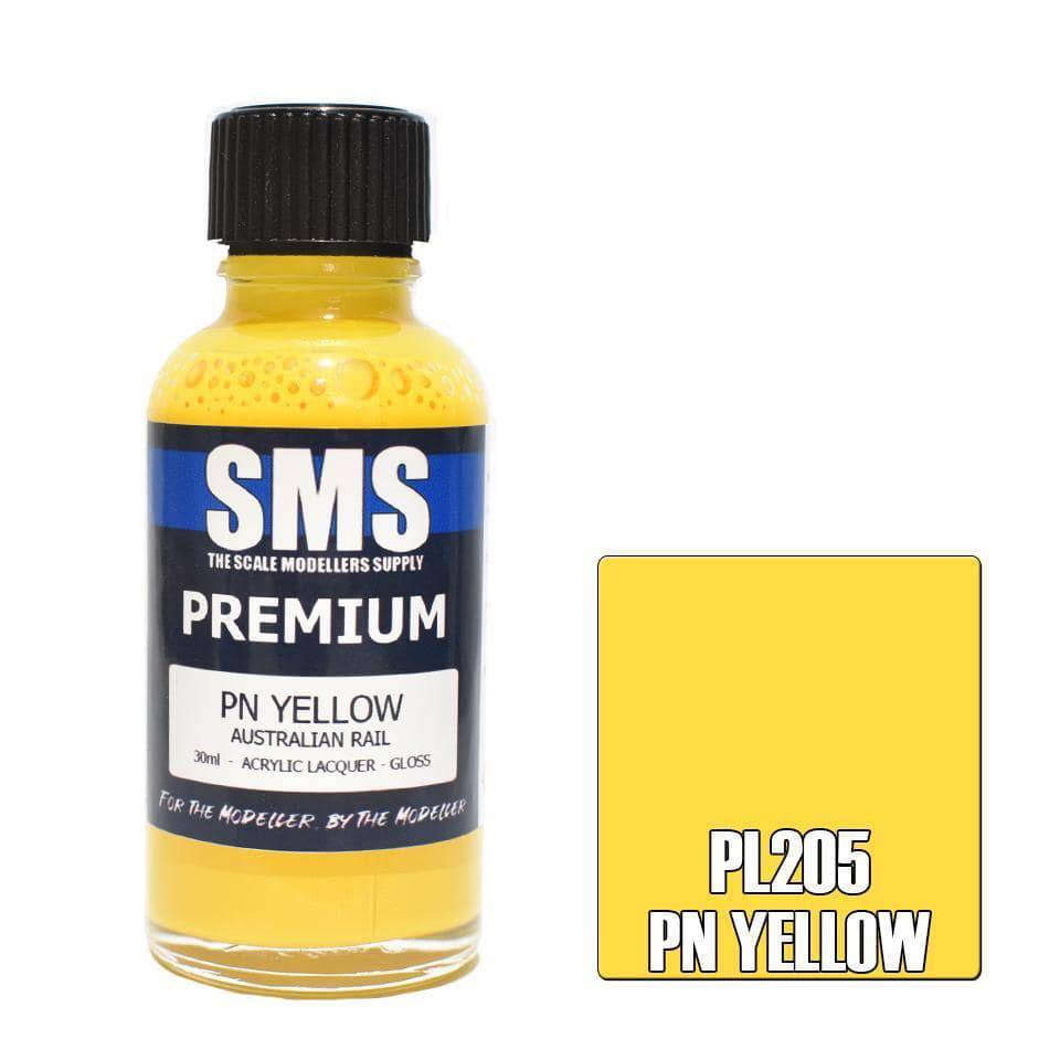 Premium PN YELLOW (AUSTRALIAN RAIL) 30ml - Aussie Hobbies 