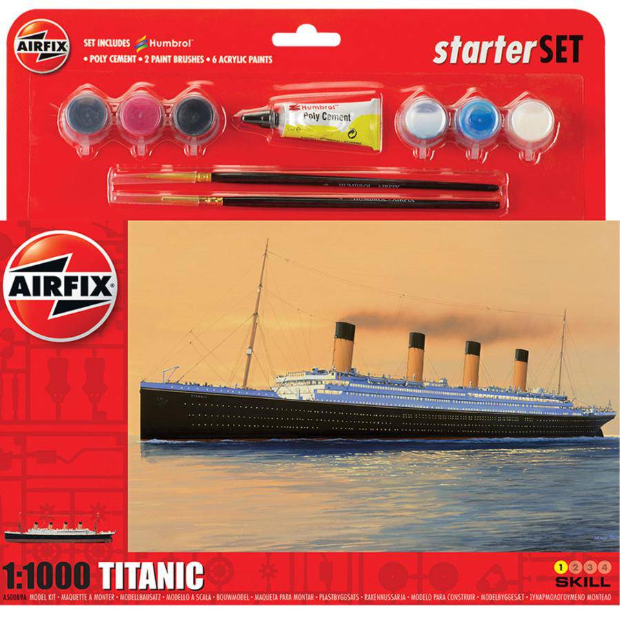 AirFix Large Starter Set RMS Titanic 1:1000 Plastic Model Kit - Aussie Hobbies 