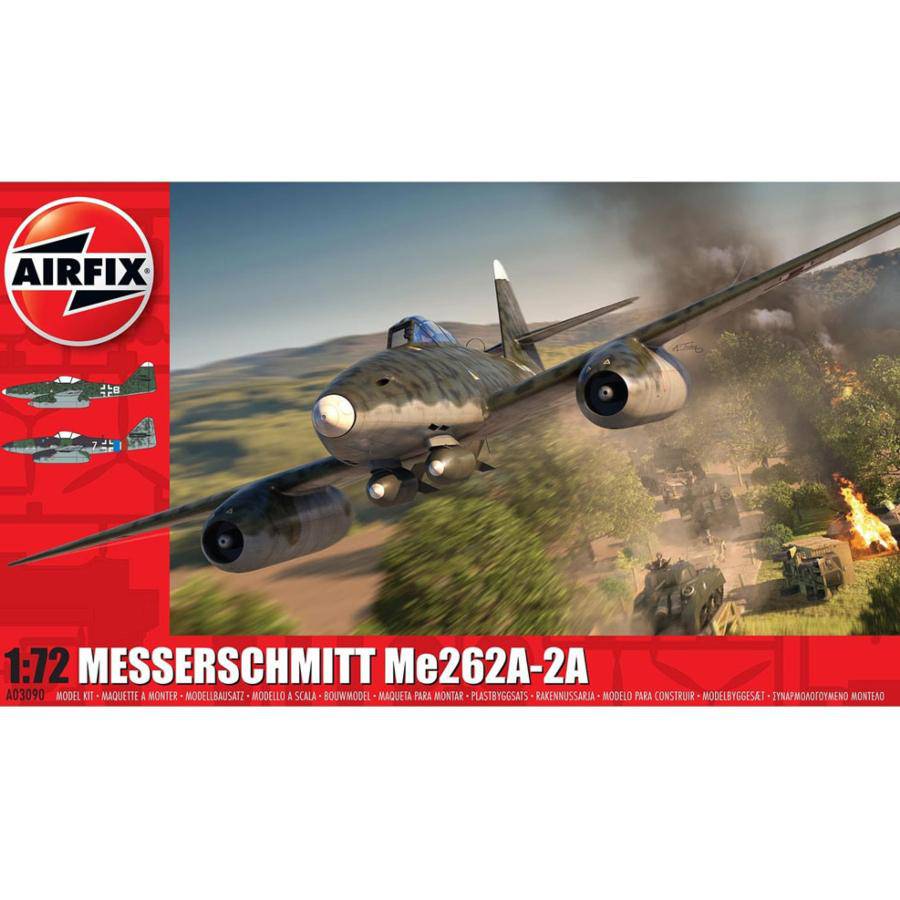 AirFix Messerschmitt ME262A-2A 1:72 Plastic Model Kit - Aussie Hobbies 