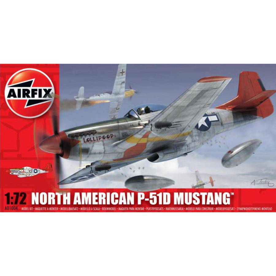 AirFix North American P-51D Mustang 1:72 Plastic Model Kit - Aussie Hobbies 