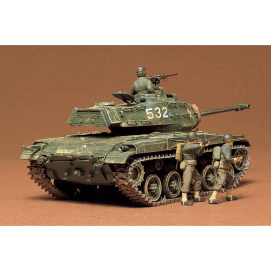 Tamiya U.S. M41 Walker Bulldog Plastic Model Kit - Aussie Hobbies 