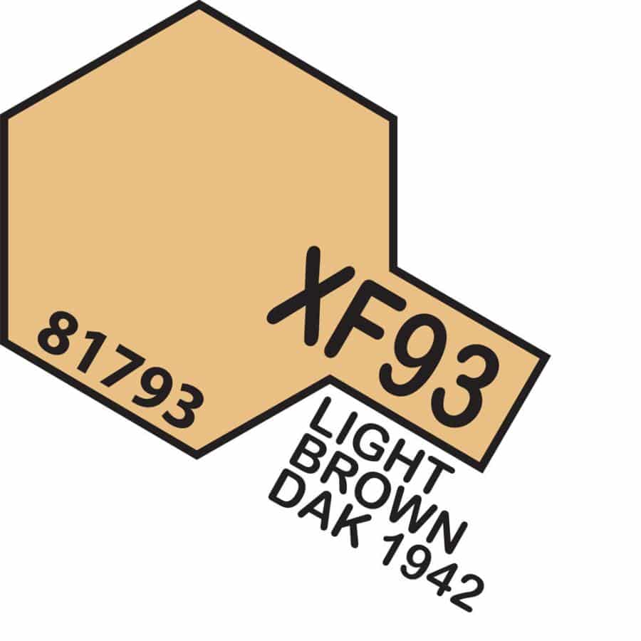 Tamiya Light Brown DAK 1942 XF-93 - Aussie Hobbies 