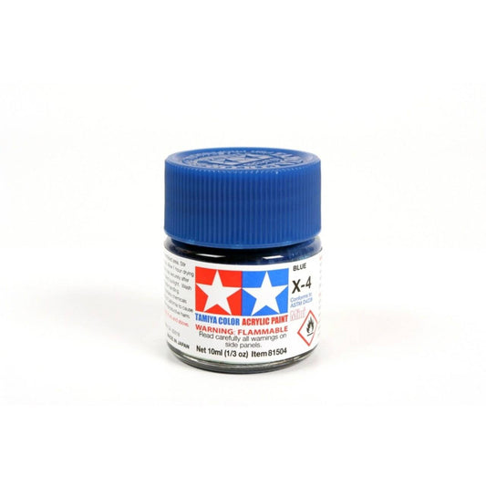 Tamiya - Mini Acrylic Blue X-4 - Aussie Hobbies 
