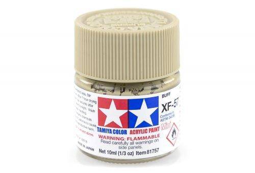 Tamiya - Mini Acrylic Buff XF-57 - Aussie Hobbies 