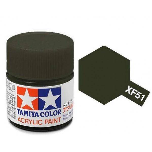 Tamiya - Mini Acrylic Khaki Drap XF-51 - Aussie Hobbies 