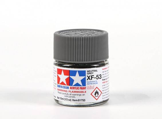Tamiya - Mini Acrylic Neutral Grey XF-53 - Aussie Hobbies 