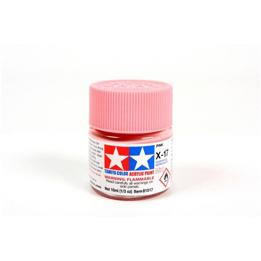 Tamiya - Mini Acrylic Pink X-17 - Aussie Hobbies 