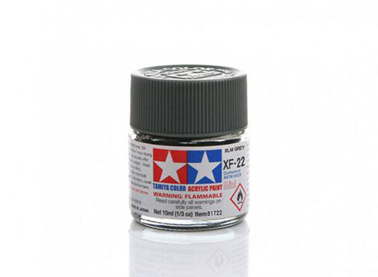 Tamiya - Mini Acrylic RLM Grey XF-22 - Aussie Hobbies 