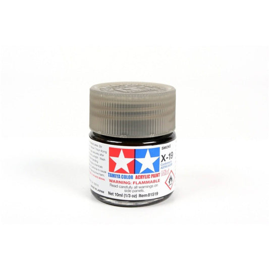 Tamiya - Mini Acrylic Smoke X-19 - Aussie Hobbies 