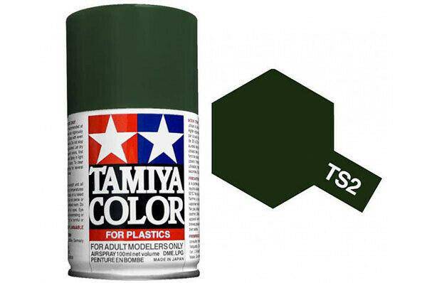 Tamiya - Spray Paint Dark Green TS-2 - Aussie Hobbies 