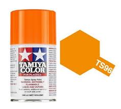 Tamiya - Spray Paint Fluorescent Orange TS-96 - Aussie Hobbies 