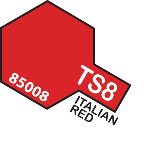 Tamiya Spray Paint Italian Red TS-8 - Aussie Hobbies 