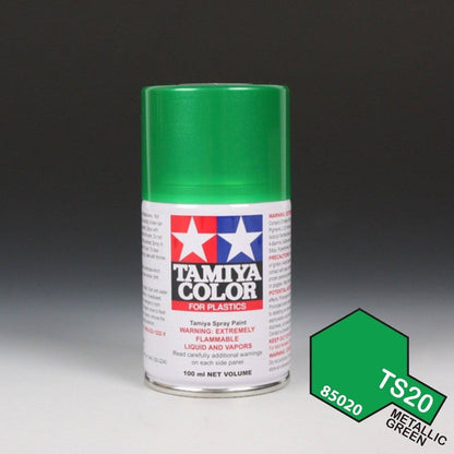Tamiya - Spray Paint Metallic Green TS-20 - Aussie Hobbies 