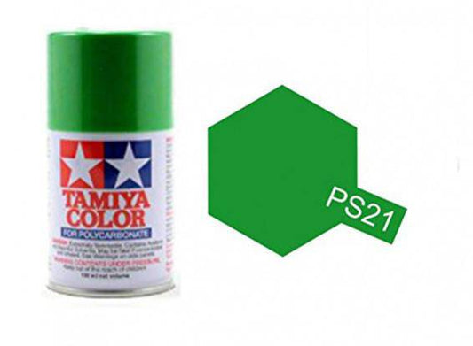 Tamiya - Spray Paint Polycarbonate Park Green PS-21 - Aussie Hobbies 