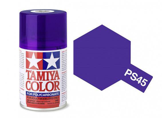 Tamiya - Spray Paint Polycarbonate Translucent Purple PS-45 - Aussie Hobbies 