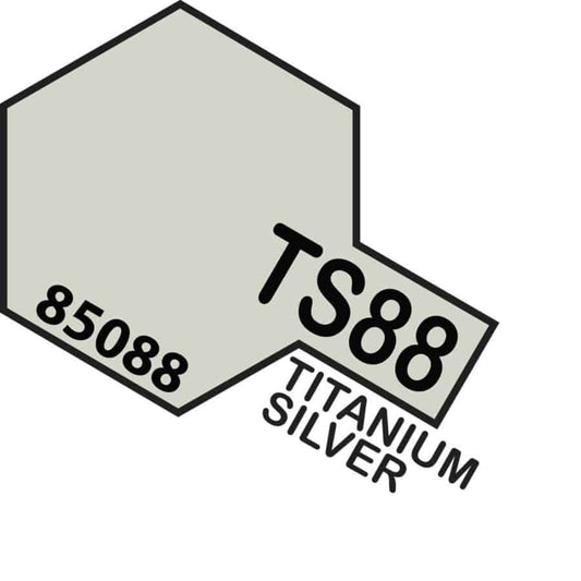 Tamiya Spray Paint Titanium Silver TS-88 - Aussie Hobbies 