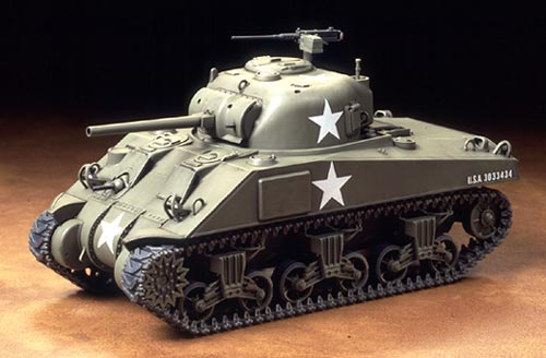 Tamiya U.S. Medium Tank M4 Sherman Early Production 1:48 Plastic Model Kit - Aussie Hobbies 