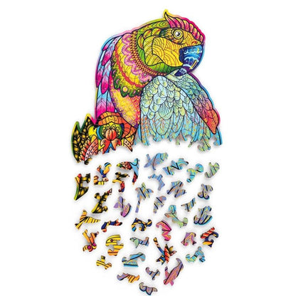 WoodTrick - Bright Parrot Puzzle - Aussie Hobbies 