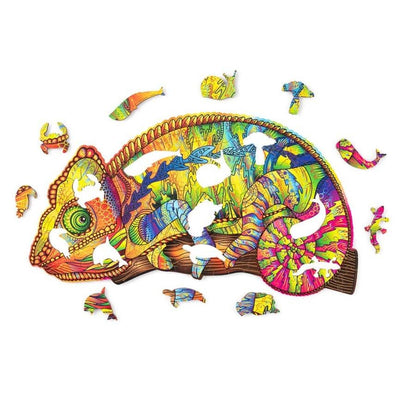 WoodTrick - Colourful Chameleon Puzzle - Aussie Hobbies 