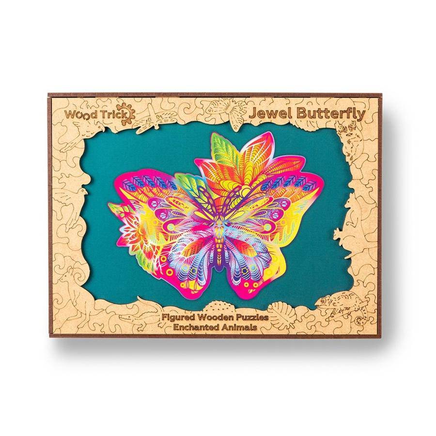 WoodTrick - Jewel Butterfly Puzzle - Aussie Hobbies 
