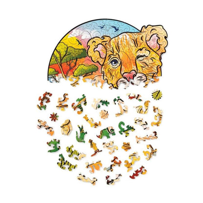WoodTrick - Playful Little Lion Puzzle - Aussie Hobbies 