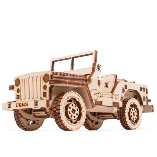 WoodTrick Jeep Car Wooden Model Kit - Aussie Hobbies 