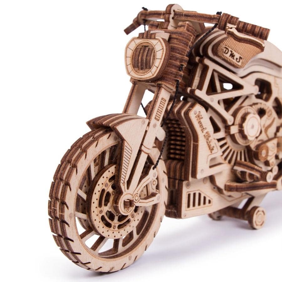 WoodTrick - Motorcycle DMS Wooden Model Kit - Aussie Hobbies 