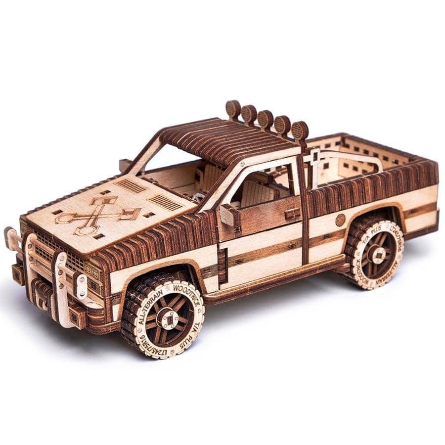 WoodTrick Pick-Up Truck WT-1500 Wooden Model Kit - Aussie Hobbies 