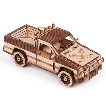 WoodTrick Pick-Up Truck WT-1500 Wooden Model Kit - Aussie Hobbies 