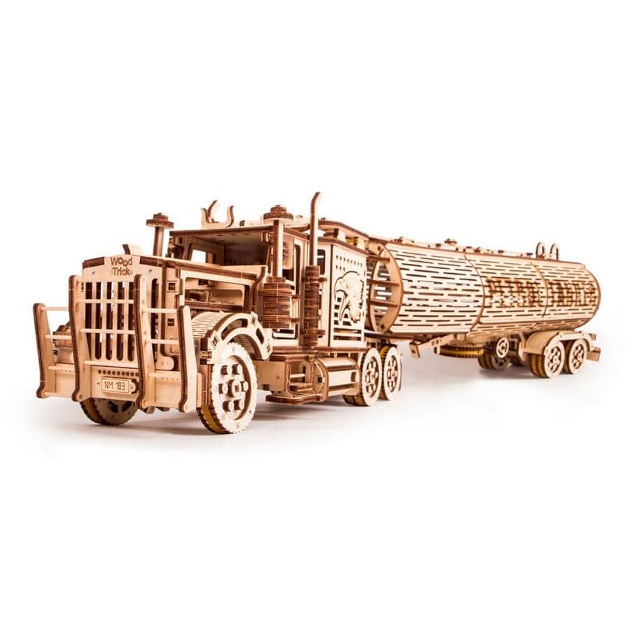 WoodTrick - Tank Trailer Wooden Model Kit - Aussie Hobbies 